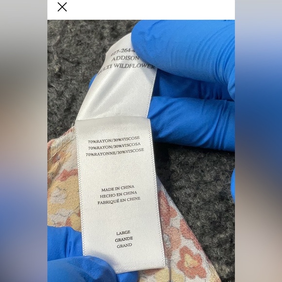 Rails Addison Smocked Waist Mini Skirt - Multi Wildflower - Size Large - Picture 4 of 4